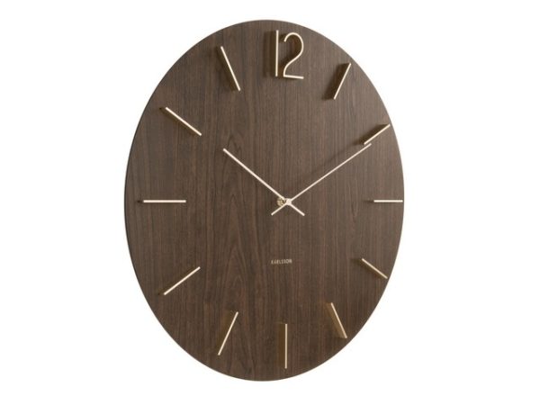 Karlsson Wall Clock Dark Wood Intec Interiors Online Gift Shop