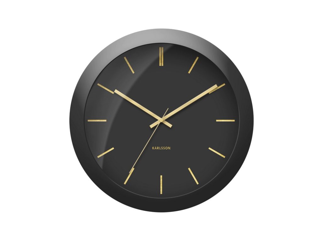 Karlsson Wall Clock Globe Black Intec Interiors Online Gift Shop