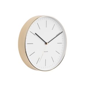Karlsson Wall Clock - Minimal White & Gold