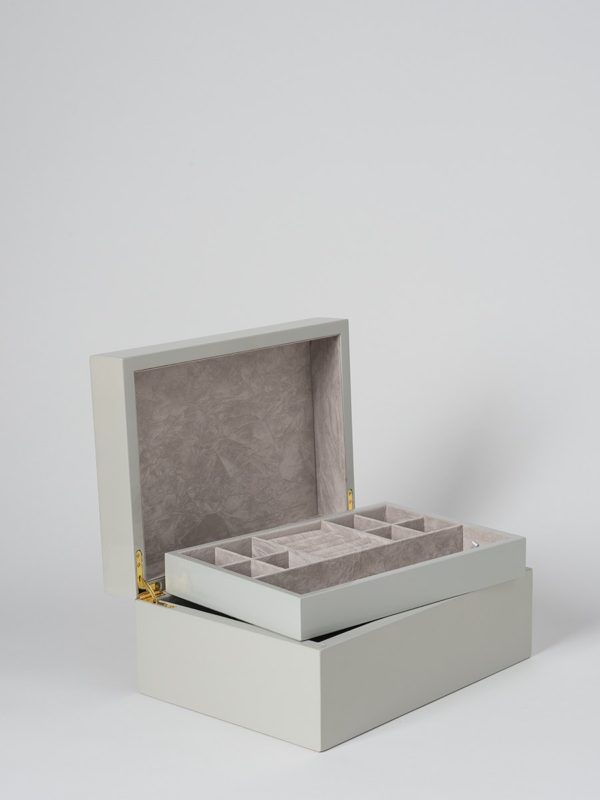 Large Citta Jewellery Box In Clay