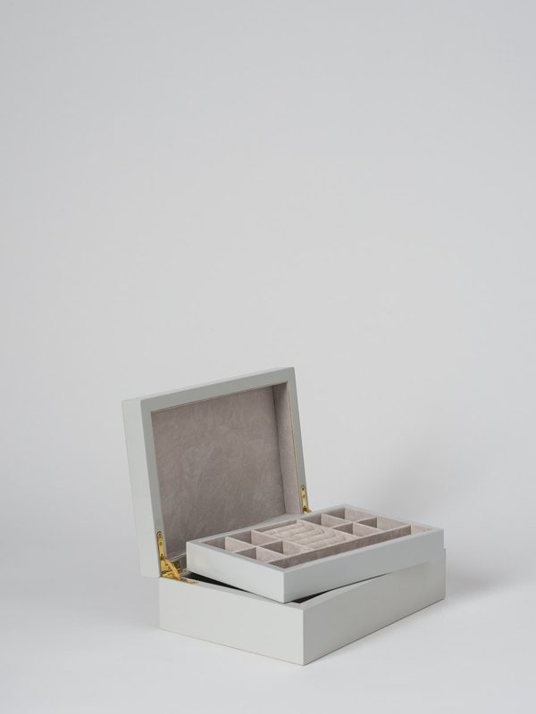 Small Citta Jewellery Box In Clay