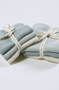 Bianca Lorenne Lavette Washcloths - Duck Egg