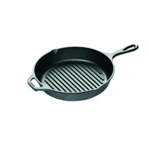 LODGE - 26cm CAST IRON ROUND GRILL PAN