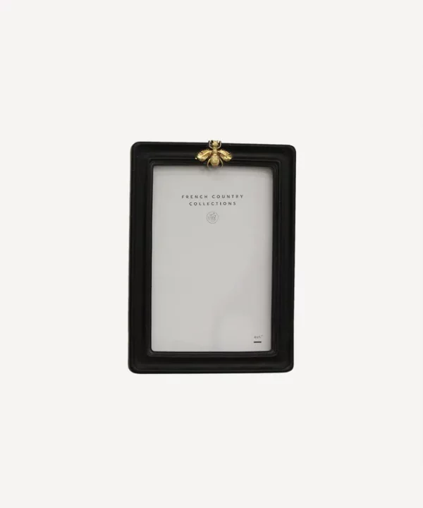 Bee Black Photo Frame 4x6"-French Country
