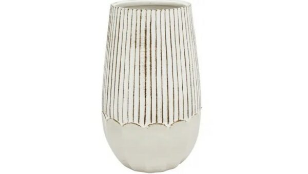 Tatia Ceramic Vase-White