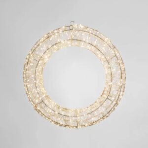 Light Up LED Wreath 50cm