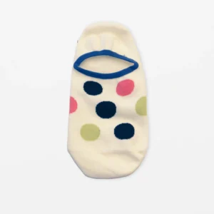 S+G White Multi Dot Socks