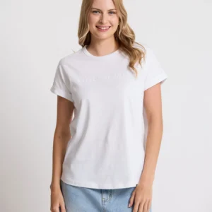 S+G Soho Cuff Crew White