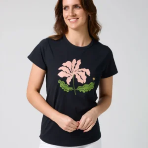 S+G Classic Tee Blushing Blooms Navy