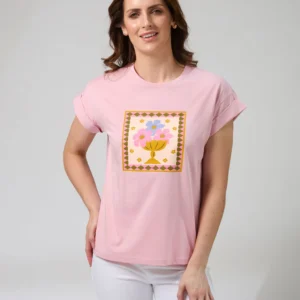 S+G Cuff Tee Jardin Tile Mauve