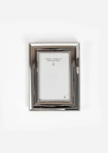 French Country silver pearl photo frame