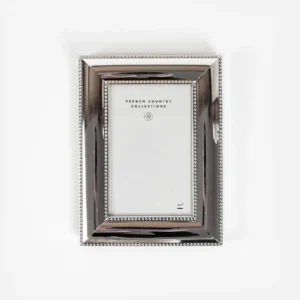 French Country silver pearl photo frame