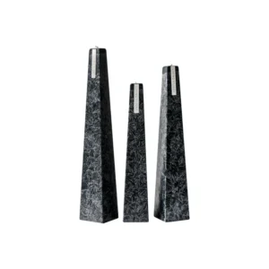 Living Light Small Icicle candle Black Sandalwood