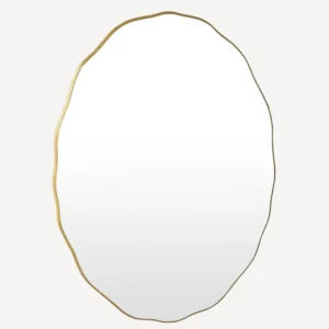 French Country Wave Oval Mirror Large