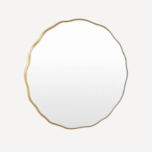 French Country Wave Circle Mirror Small